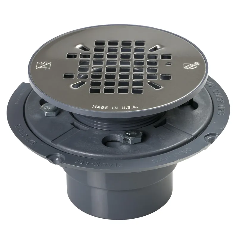 2 Inch Diameter Pvc Shower Pan Drain With Stainless Steel Strainer