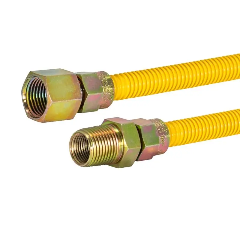 Gas Connector, Epoxy Coated, 1/2 Od X 36 In.