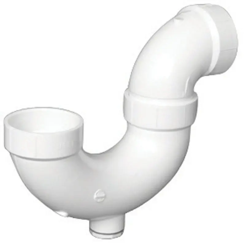 Schedule 40 1-1/2 In. Hub X 1-1/2 In. D Hub Pvc P-trap With Clean Out 1 Pk