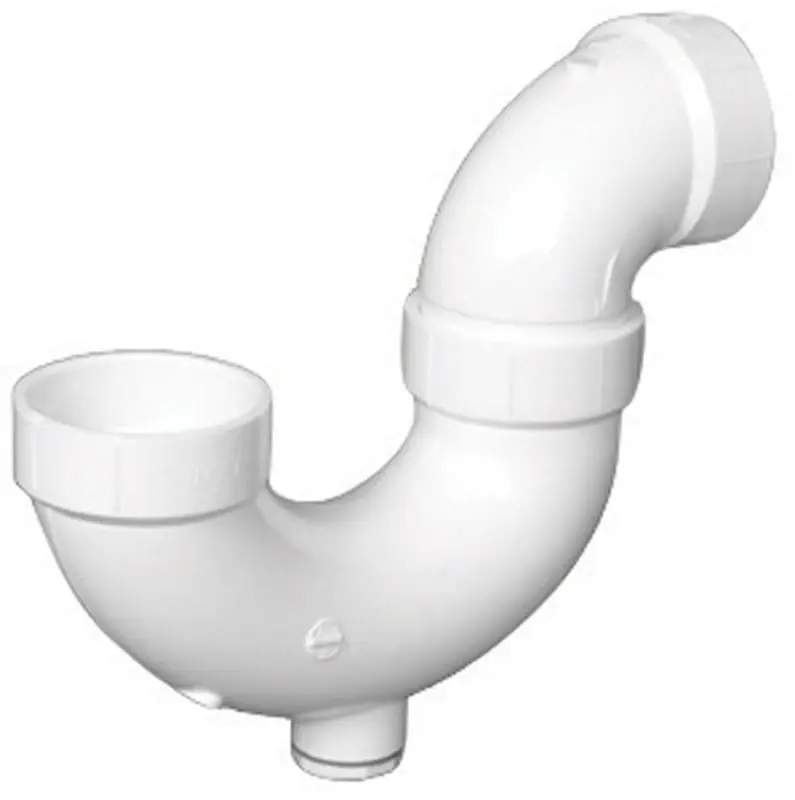 Schedule 40 2 In. Hub X 2 In. D Hub Pvc P-trap With Clean Out 1 Pk