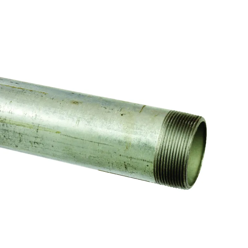 2 In. Diameter X 60 In. Length Galvanized Steel Pre-cut Pipe