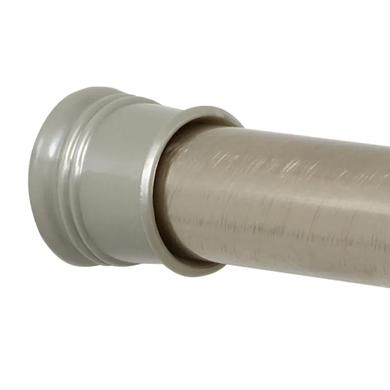 Shower Tension Rod, Adjustable, Brushed Chrome, 42 To 72-in.