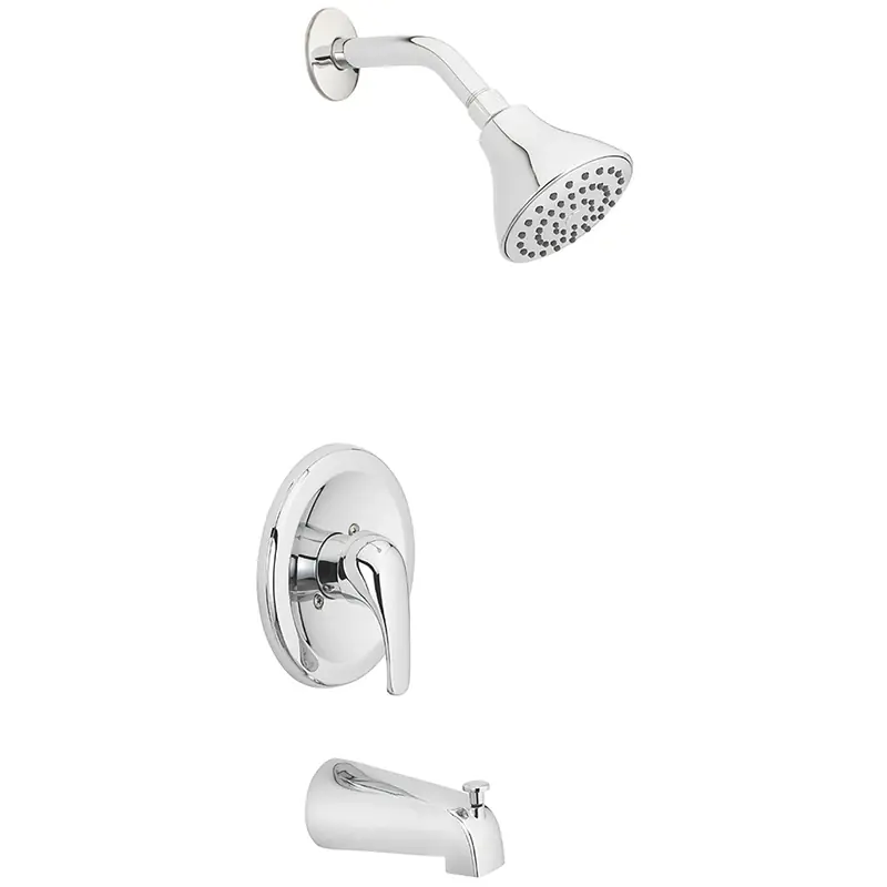 Coastal 1-handle Chrome Tub And Shower Faucet With Diverter And Brass Construction