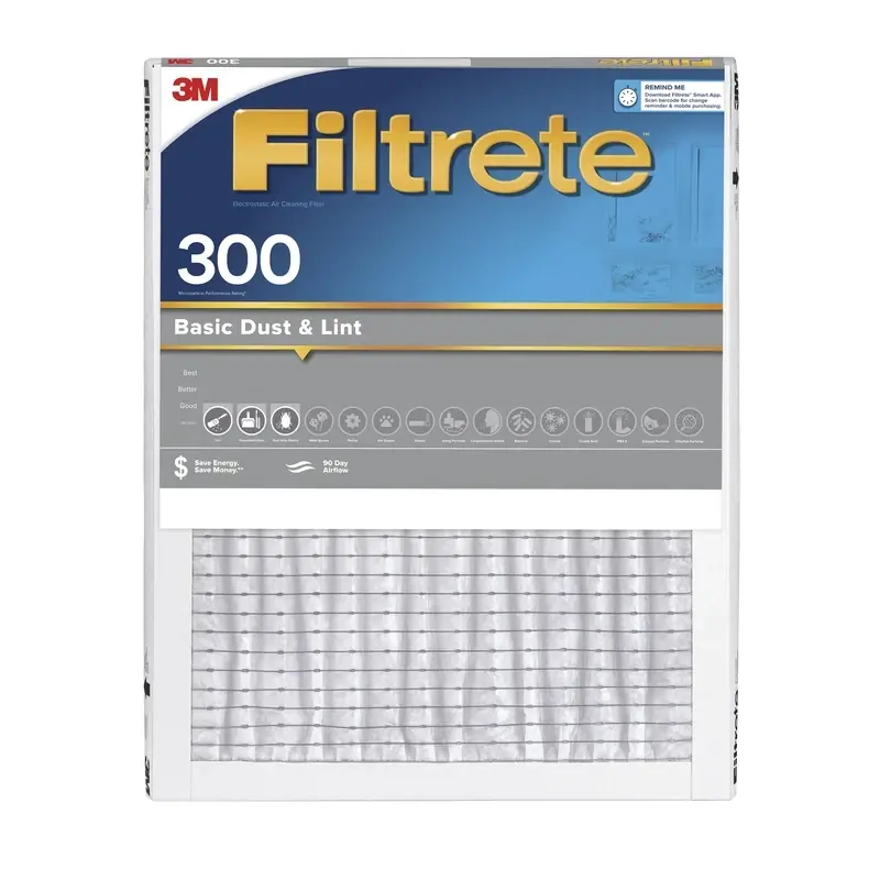 14 In. W X 20 In. H X 1 In. 300 Mpr Pleated Filter Dust 1 Pk