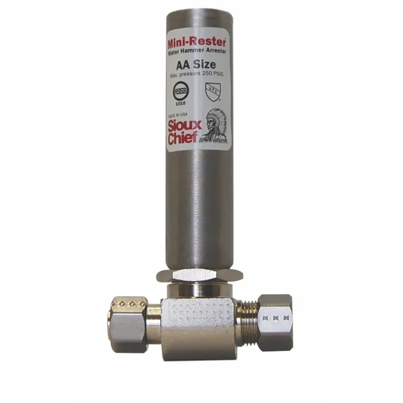 Minirester 3/8 In. Compression X 3/8 In. D Compression Copper Water Hammer Arrester 1 Pk