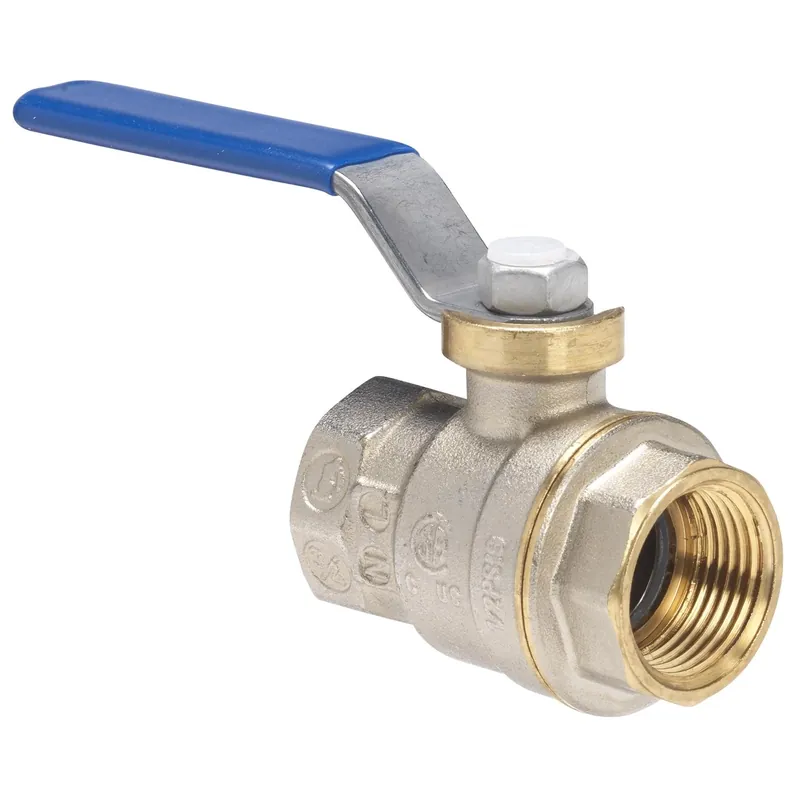 1/4 In. Brass Fip Full Port Ball Valve With Nickel Plating