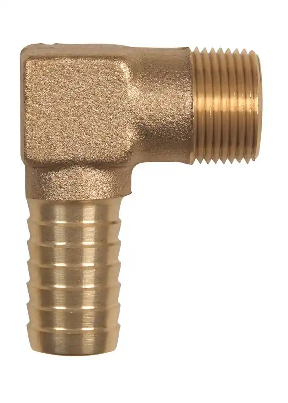 Brass 1 In. Hydrant Elbow, Cast Brass Construction, Model Rybmc4-3lf