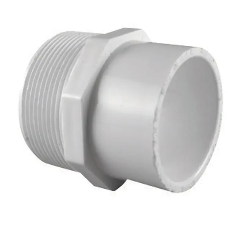 Schedule 40 1-1/2 In. Mpt X 2 In. D Slip Pvc Reducing Adapter 1 Pk