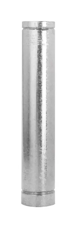 4 In. D X 24 In. L Aluminum Round Gas Vent Pipe