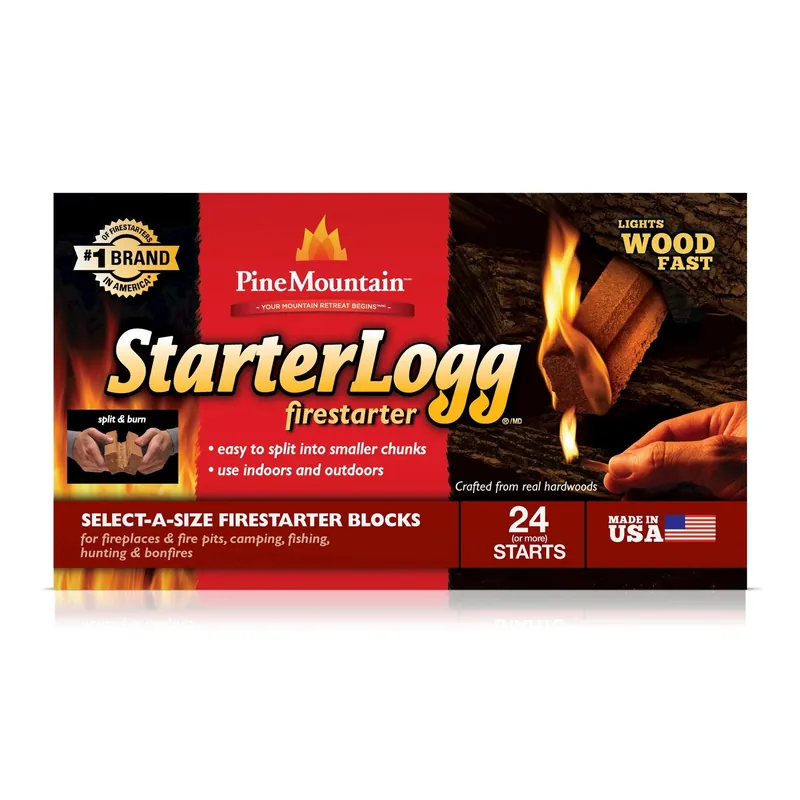 Starter Logg Pine Sawdust Fire Starter 30 Min 4 Pk
