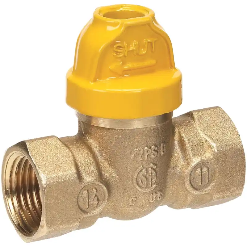 3/4 In. Brass Fip Gas Ball Valve With Safety Lock Handle