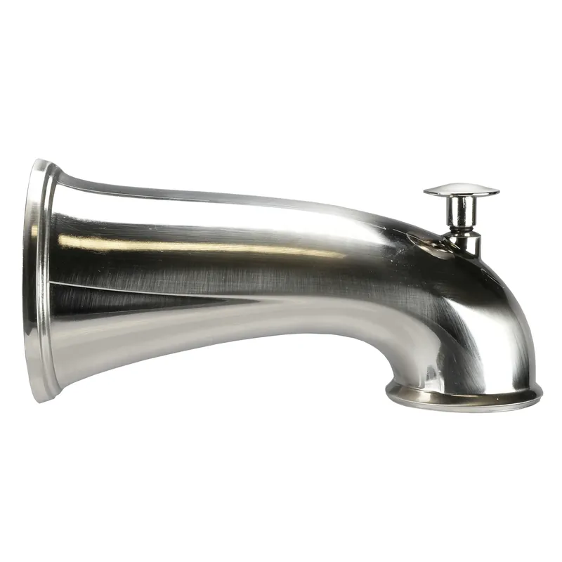 Brushed Nickel Tub Spout With Diverter, 6 In. Length, Model 9d00010316