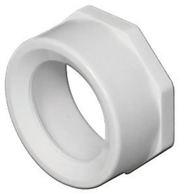 Schedule 40 4 In. Spigot X 3 In. D Hub Pvc Flush Bushing 1 Pk