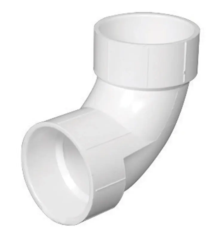 Schedule 40 4 In. Hub X 4 In. D Hub Pvc 90 Degree Elbow 1 Pk