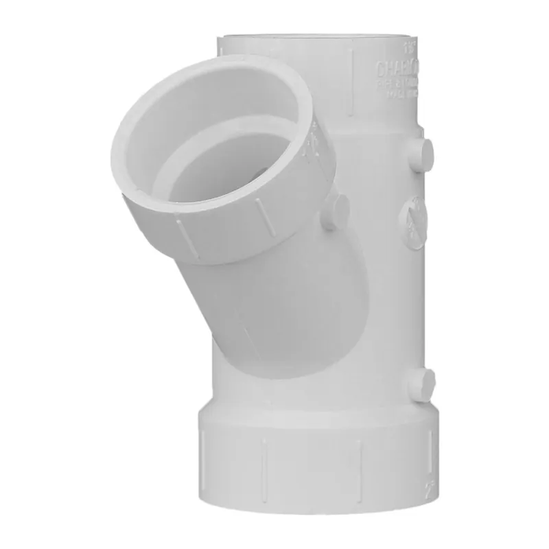 Schedule 40 4 In. Hub X 2 In. D Hub Pvc Reducing Wye 1 Pk