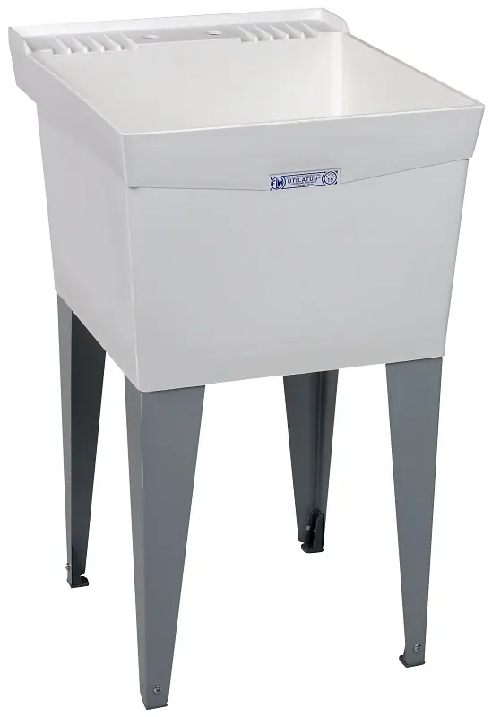 Utilatub 20 In. W X 24 In. D Single Thermoplastic Laundry Tub