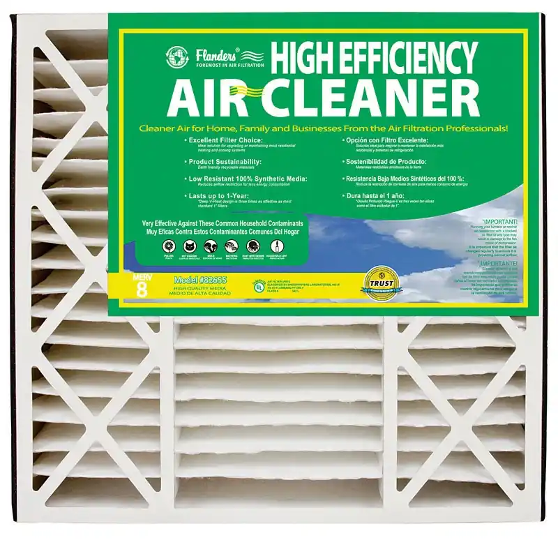 16 In. W X 25 In. H X 3 In. Synthetic 8 Merv Pleated Air Filter 1 Pk