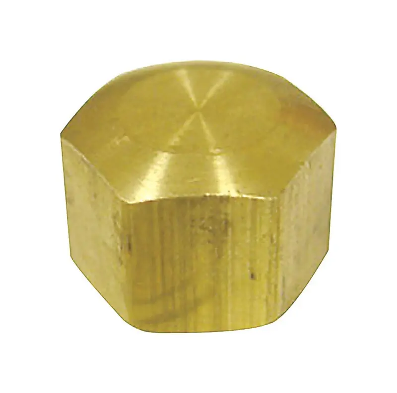 5/16 In. Compression Brass Cap - Lead-free, Ansi Certified, Bulk Packaging
