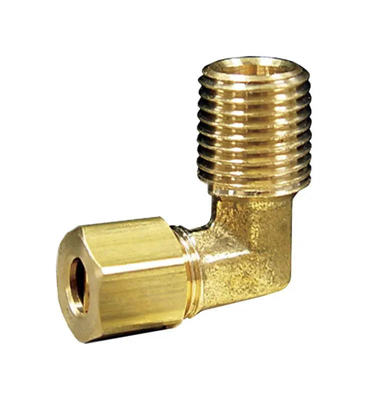 7/8 In. Compression X 3/4 In. D Mpt Brass 90 Degree Street Elbow