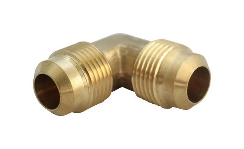 1/4 In. Flare X 1/4 In. D Flare Brass 90 Degree Elbow