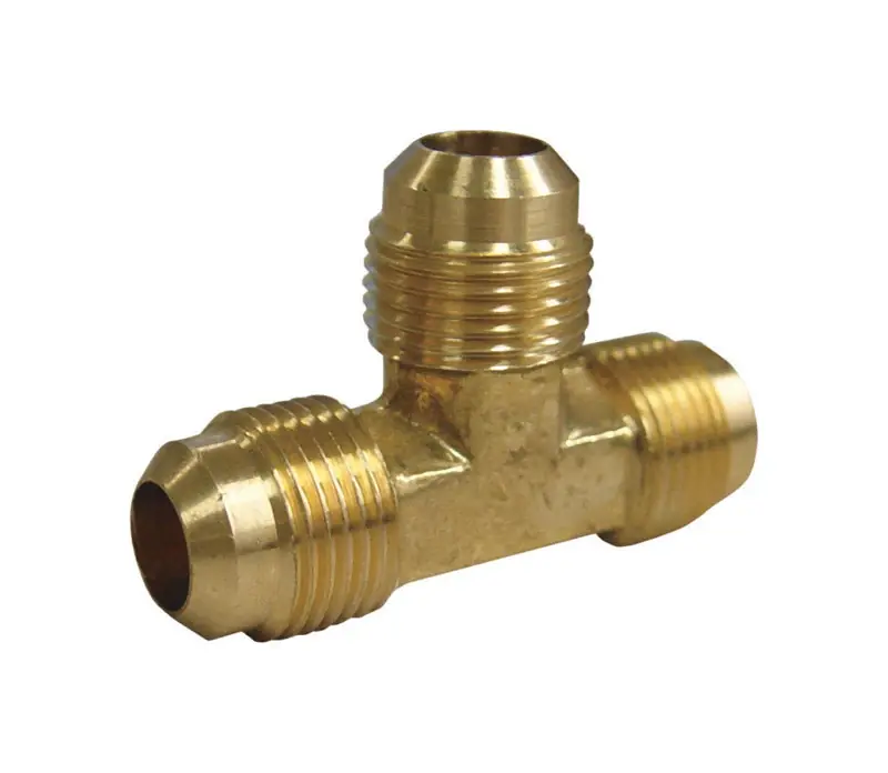 3/8 In. Flare X 1/2 In. D Flare Brass Reducing Tee