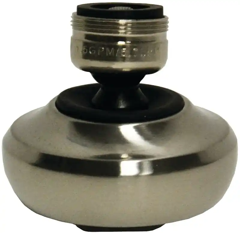 Dual Thread 15/16 In.- 27m X 55/64 In.-27f Brushed Nickel Swivel Sprayrator