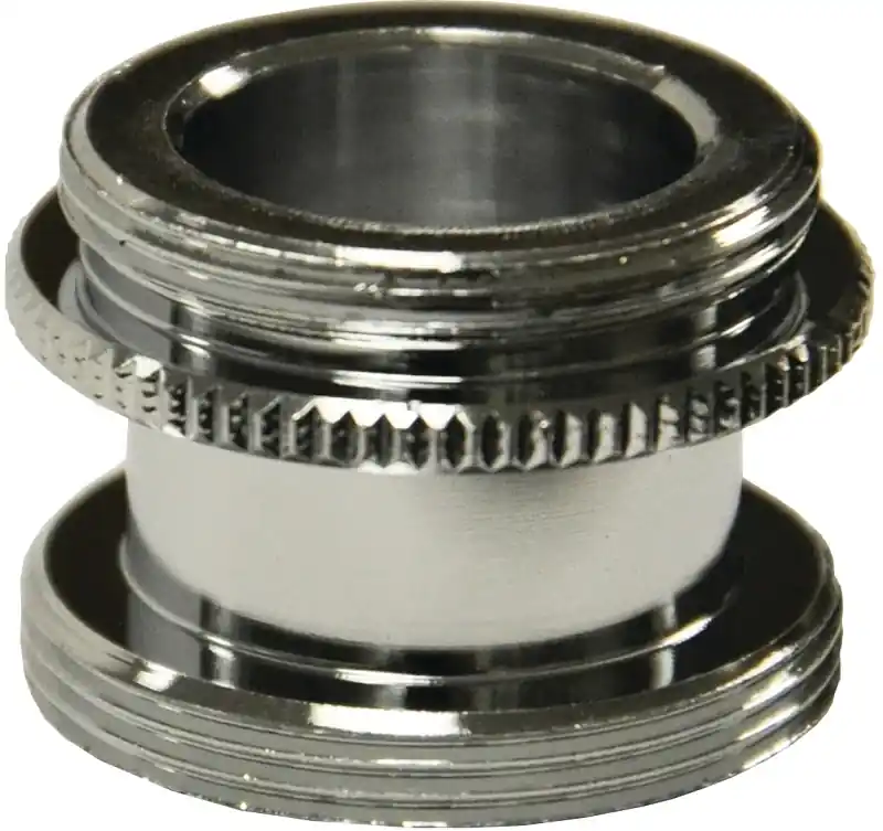 Male Thread 15/16 In.-27m X 55/64 In.-27m Chrome Plated Aerator Adapter