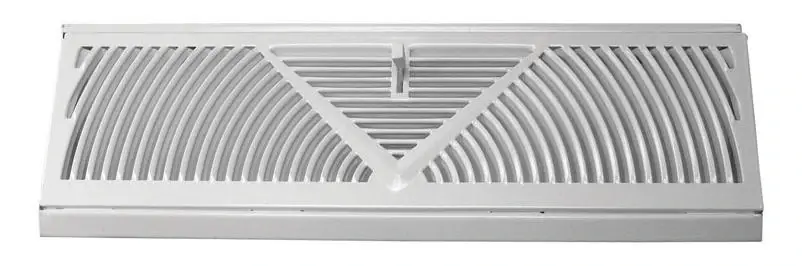 4-1/2 In. H X 15 In. W 3-way Powder Coat White Steel Baseboard Diffuser