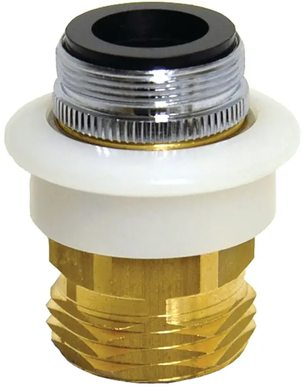 Dual Thread 15/16 In.-27 Or 55/64 In. Chrome Plated Aerator Adapter