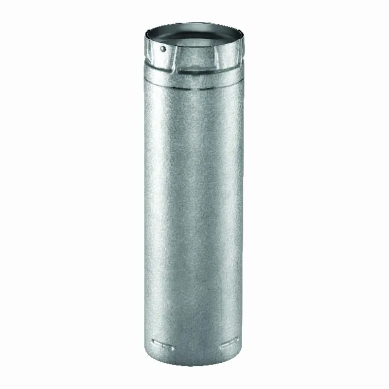 3 In. Diameter X 6 In. Length Steel Double Wall Stove Pipe