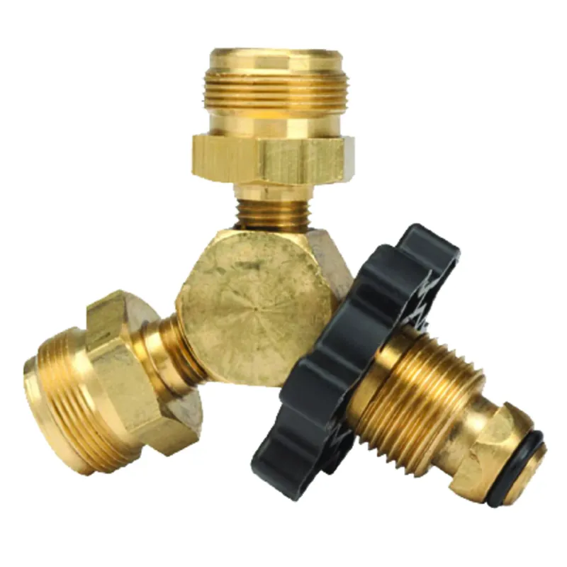 Propane Y Male Cylinder Adapter With Handwheel