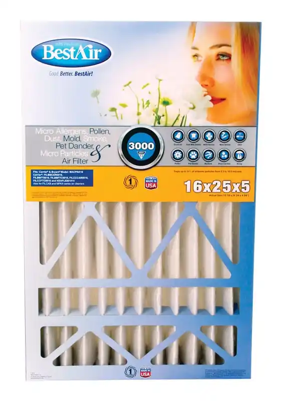 16 In. W X 25 In. H X 5 In. 13 Merv Pleated Air Filter 1 Pk