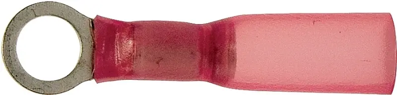 65704 Vinyl-insulated Ring Terminal, 22 To 18 Awg, Copper Contact, Red