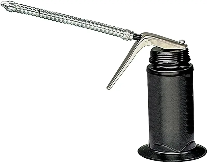 50-516 Pistol Pump Oiler, 6 Oz Capacity, 5-1/4 In Height, Flexible Spout