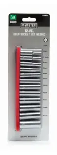 -asia 103637 0.25 In. Master Mechanic Metric Drive Socket Set - 12 Piece