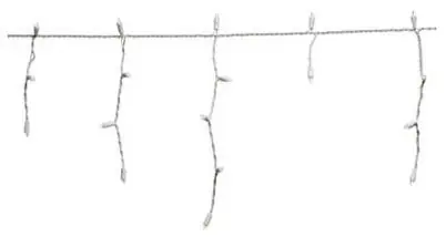 Christmas Led Icicle Lights Set, Micro, Twinkling Warm White, 105-ct.