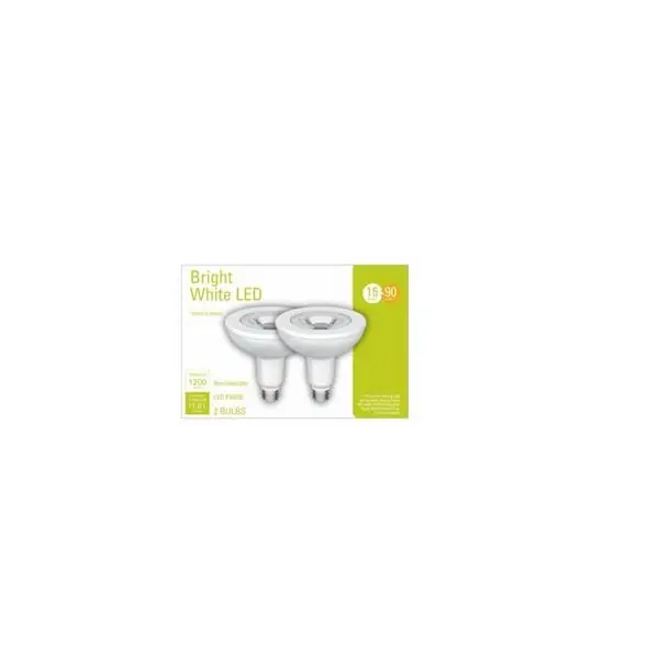 Led Outdoor Floodlight Bulbs, Warm White, Clear, 1200 Lumens, 15 Watt, 2-pk.