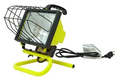 Portable Halogen Work Light, 500-watts