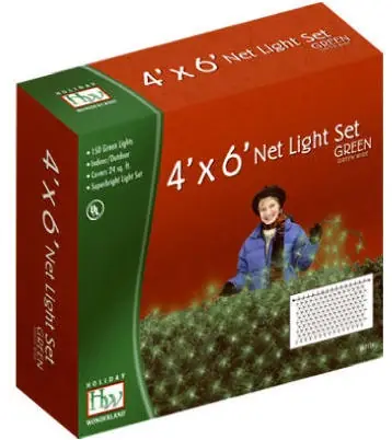 150ct Green Net Lights