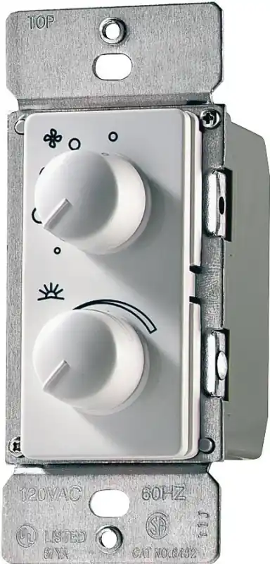 Rdc15-w-k 1.5 A Combination Switch For Fan Control And Dimmer