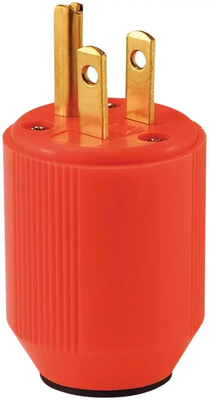 Bp3867-4rn High Visibility Orange Commercial Grade Plug 15a