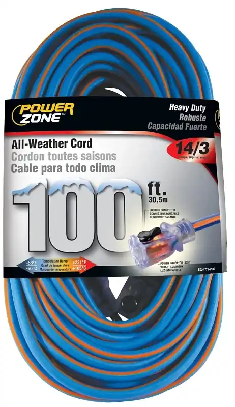 Orc530735 100-foot 14/3 All-weather Extension Cord With Locking Connector