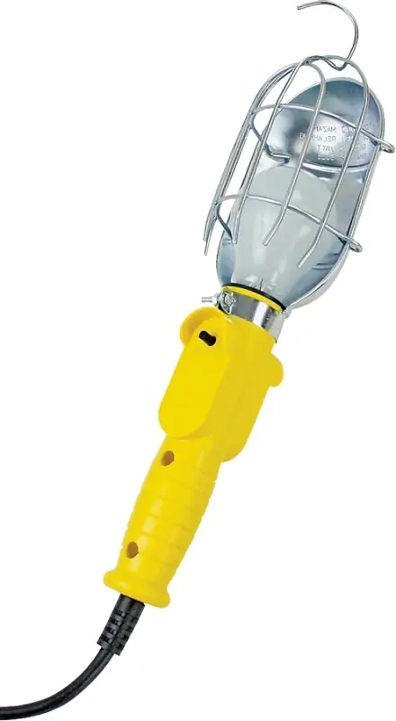 16/3 X 6 Ft. Incandescent Metal Work Light With Single Outlet