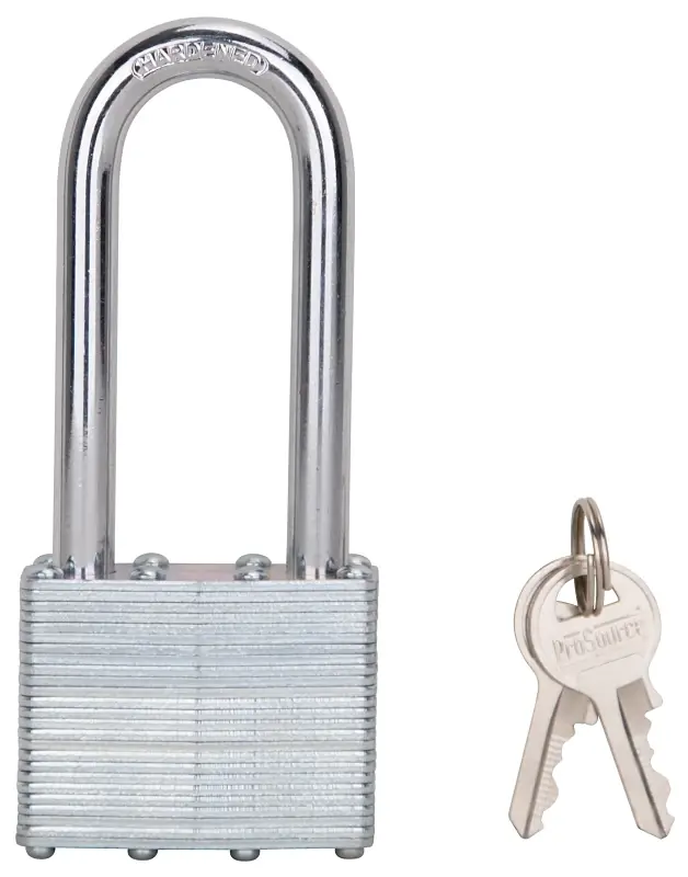 Laminated Steel Padlock 2 Inch Shackle With 4-pin Brass Keys