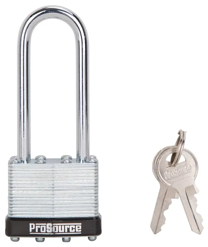 1-1/2 Inch Laminated Padlock With 2 Inch Shackle And Bumper