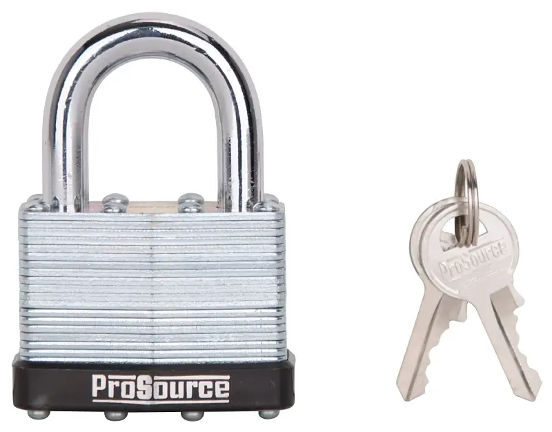 Hd00038-3l 2-inch Laminated Steel Padlock With Bumper And Brass Keys