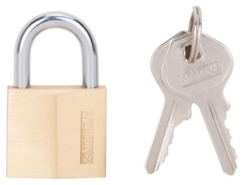 Hd10030-3l Heavy-duty 1-1/4 Inch Brass Padlock With Hardened Steel Shackle