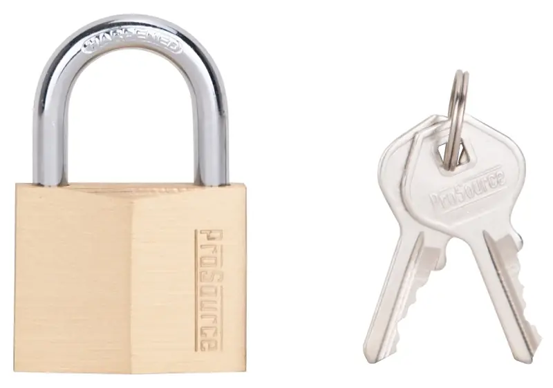 Hd10040-3l 1.5-inch Heavy-duty Brass Padlock With Hardened Steel Shackle