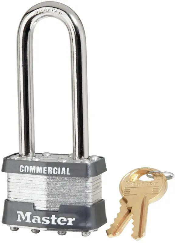 1kalj Keyed Padlock, 2-1/2 In Height, 4 Pin, Steel Construction