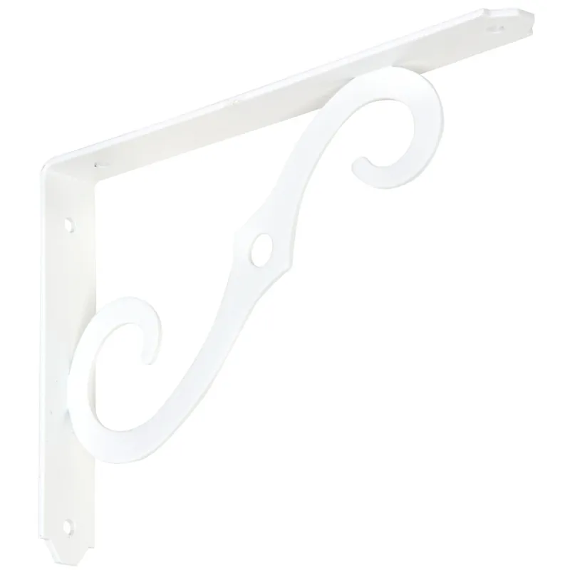 8 X 5-1/2 In. Antique White Ornamental Shelf Bracket